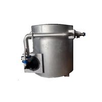 Nouveau four à creuset Indotherm de haute qualité, 200 kg/heure, alimenté par granulés de bois, avec pompe à roulement pour creuset en carbure de silicium, pour l'aluminium