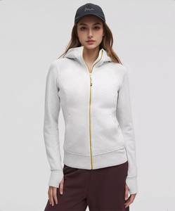Chaqueta Deportiva de Manga Larga con Cierre para Mujer, Sudadera con Capucha de Forro Polar con Cierre Dorado para Invierno y Deportes al Aire Libre Versátiles - Product Image 4