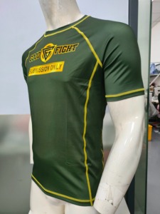 Camiseta de Compresión para Hombre, Manga Corta, Protección contra Rozaduras, MMA, BJJ, Sin Gi, Capa Base Atlética, Secado Rápido, para Gimnasio y Entrenamiento - Product Image 5