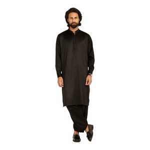 Custom Logo <b>Men's</b> Salwar Kameez Traditional Indian & Pakistani <b>Men</b> Clothing Comfortable Long <b>Kurta</b> Pajama Islamic Clothing Set - Product Image 1