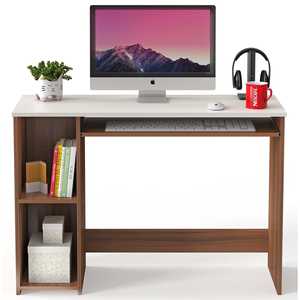 โต๊ะเรียนมาลเลียมพร้อมชั้นวางหนังสือในตัว - Product Image 4