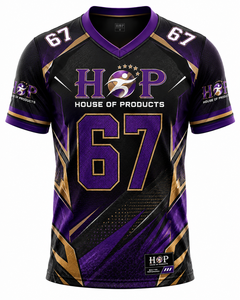 Camiseta Deportiva Personalizada para Fanáticos del Fútbol Americano, Corte Regular para Hombre, Sublimada, de Poliéster - Product Image 1