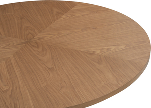 โต๊ะอาหารทรงกลมลายไม้ธรรมชาติ ทนทาน ทันสมัย สำหรับ 4 ที่นั่ง เฟอร์นิเจอร์ห้องรับประทานอาหาร - Product Image 2