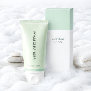 Crema Facial Vegana Coreana Antiarrugas, Limpiador Facial Suave con Centella Asiática y Té Verde, Hidratante y Calmante, OEM - Product Image 6