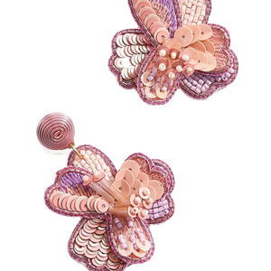Nouvelles boucles d'oreilles pendantes en cristal naturel, motif papillon, élégantes, en pierres précieuses, pour femmes, prix de gros, provenance Inde - Product Image 1