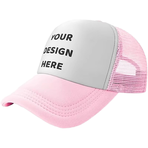 WARPRO INDUSTRY Brown Mesh Trucker <b>Hat</b> Adjustable Unisex Casual Spring <b>Summer</b> 6-Panel Cap Polyester/Cotton Pearl Outdoor - Product Image 4