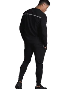High Quality Custom Logo Breathable Winter <b>Knitted</b> Solid Color Tracksuit Sweatsuit <b>Sets</b> for Men - Product Image 2