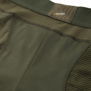 Pantalones Cortos de Compresión Unisex de Nailon y Elastano, Cintura Elástica, Bolsillo Oculto, Logotipo Personalizado, Color Sólido, Secado Rápido, Ligeros, Transpirables, Hasta la Rodilla - Product Image 5