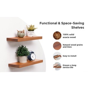 Sheesham Wood Floating Shelves Wholesale | Handcrafted Acacia Storage | Moradabad - Product Image 1