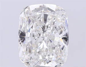 Diamant de qualité supérieure de 3 carats, couleur E, pureté VS2, taille coussin, avec un feu exceptionnel et une brillance coussin. - Product Image 1