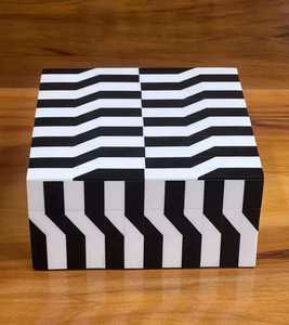 Customized Handcrafted Wooden Resin Inlay Eco-Friendly Multifunction Jewelry Tissue <b>Box</b> Natural Necklace Earring Storage - Product Image 1
