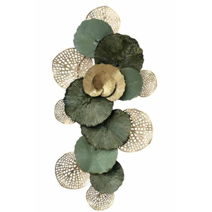 Popular Iron Metal Wall Art <b>Decor</b> with Leaf Design for Living Room and Hallway <b>Spaces</b> <b>Decorative</b> Golden Wall Arts - Product Image 4