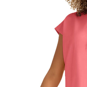 Conjunto de Uniforme Médico para Mujer, Color Rosa, Blusa de Manga Corta con Cuello en V y Pantalones, Uniforme de Enfermera de Hospital - Product Image 4