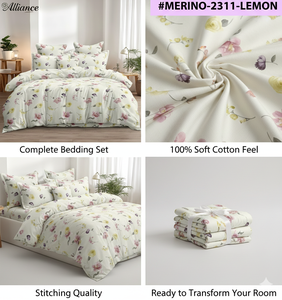 Juego de Sábanas de Poliéster Moderno Tejido Completo Tamaño Queen con Fundas de Almohada, 400 Hilos - Product Image 2