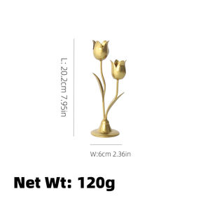 Supports de bougies en métal pour salon, table à manger, centre de table pour anniversaire ou mariage, durables - Product Image 5