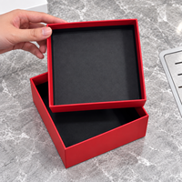 Boîte cadeau orange de luxe personnalisée, boîte d'emballage en carton rigide avec insert en mousse pour bijoux, montres, parfums