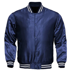 Classic Satin Letterman Varsity Jacket for <b>Men</b> Custom Street Wear Winter Wool Cartoon Hooded - Product Image 2