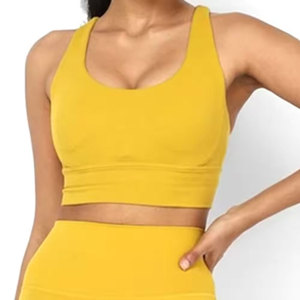 Women's High Waist Fitness Clothing Gym <b>Running</b> Yoga Set Solid Pattern Wholesale - Product Image 5