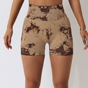 Shorts de yoga décontractés pour femmes, 100% coton, taille haute, séchage rapide, respirants, fermeture éclair, design personnalisé de haute qualité - Product Image 6