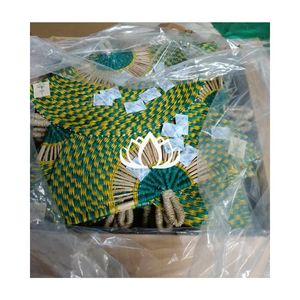 พัดมือถือทำจากหญ้าทะเล รุ่นขายดีประจำปี 2026 วัสดุคุณภาพเยี่ยม งานแฮนด์เมด สำหรับคลายร้อนและตกแต่งงานแต่งงาน หรือเป็นของขวัญ - Product Image 1