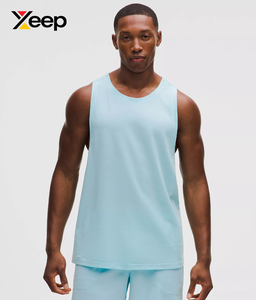 เสื้อกล้ามออกกำลังกายผู้ชาย XEEP Factory Direct Sales รุ่น XC-GTT-20 คุณภาพสูง ระบายอากาศได้ดี แห้งเร็ว ผลิตจากผ้าฝ้ายถัก 100% ด้านหน้า OEM - Product Image 1