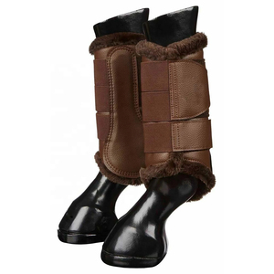 Customized Logo Printing New Arrival Light Weight Professional 2026 Horse Riding <b>Brushing</b> <b>Boots</b> on Sale - Product Image 5