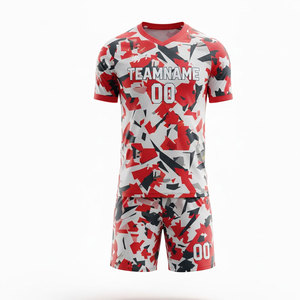 Soccer Uniform Kit Custom Team Jersey Shorts Breathable Quick Dry Fabric Professional Sports Training Match Wear - Product Image 1
