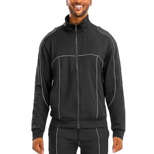 Conjunto Deportivo de Invierno para Hombre, Chaqueta y Pantalones de Forro Polar con Cuello Alto, Diseño Liso, Ropa Deportiva para Correr, 2026 - Product Image 2
