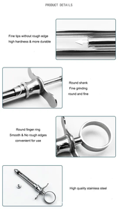Jeringa Dental de Metal para Inyección, Jeringa de Acero Inoxidable para Anestesia Dental, Jeringa Dental de Aspiración - Product Image 5