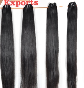 Extensions de cheveux indiens Remy vierges bruts à 100 %, double trame machine, lots de mèches ondulées, noir naturel, sans traitement chimique - Product Image 3