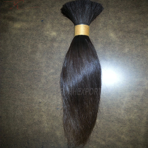Best Quality 100g Indian Raw Body Wave Bulk Human Hair for Braiding No Weft 1 Bundle - Product Image 1