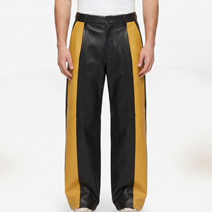 Male Genuine Leather Oversize Pants Custom Made <b>Men</b> loose Leather Pants Wholesale <b>Men's</b> <b>baggy</b> Leather Motorcycle <b>Trousers</b> - Product Image 6