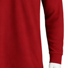 High-Quality Pique Polo Shirt for Men Long Sleeve with Chest Pocket 100% Cotton Blend Workwear Jersey - Product Image 4