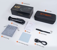 Caméra de chasse thermique portable GTGUARD AI 15, OEM/ODM d'usine, WiFi extérieur, optique monoculaire, télescope à zoom 8X/4x