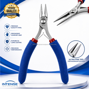 Pince à bec long professionnel en acier inoxydable à mâchoires lisses pour la fabrication de bijoux, OEM ODM, logo personnalisé, fabricant en gros - Product Image 1