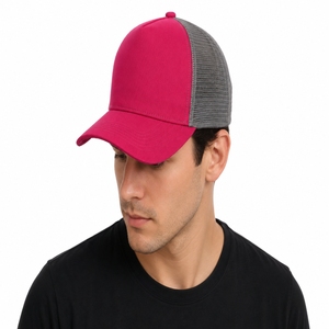 Unisex Trucker <b>Hat</b> Adjustable Breathable Breathable Mesh Adjustable Strap Soft Fabric Lightweight Wear Trendy Streetwear <b>Summer</b> - Product Image 1