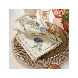 Frais écologique GOTS certifié livraison gratuite serviettes en coton 22x22 pouces 220 GSM caractéristiques brodées pour les occasions spéciales - Product Image 2