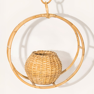 Macetas colgantes de ratán, macetero de jardín, soporte para plantas, precio directo de proveedor, decoración con plantas - Product Image 4