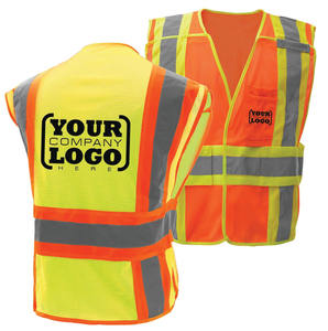 Chaleco de Seguridad Transpirable con Banda Ancha, Cinta Reflectante de Alta Visibilidad, Múltiples Bolsillos, Tela de Malla para Operaciones de Seguridad en Sitios, Chaleco para Hombre - Product Image 2