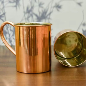 Mug en cuivre massif pour Moscow Mule, 99,9 % cuivre avec rivets, qualité durable, mugs à bière en cuivre par Barkah Star - Product Image 4