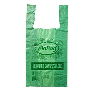 Sacs réutilisables avec logo personnalisé Sacs à provisions durables en plastique PEHD LDPE Sacs en plastique pour supermarché Sacs en plastique pour t-shirt à emporter - Product Image 4