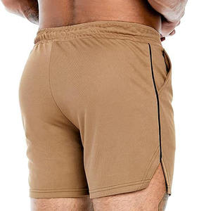 Pantalones Cortos Deportivos Casuales para Hombre, de Alta Calidad, 100% Poliéster, Lona Sólida, Ecológicos, Transpirables, Teñidos, con Logotipo Personalizado, Cintura Media - Product Image 3