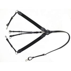 Harnais de poitrine pour cheval de haute qualité à 3 points, réglable, en cuir, équipement d'équitation et d'entraînement, vente en gros - Product Image 1