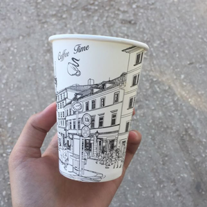 Food Grade Single PE Lined Single Wall Paper Cup 7oz 10oz Promotional Advertising Logo Printed Disposable Paper Cup - Product Image 6