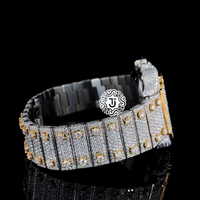 Montre de luxe de haute qualité, nouvelle arrivée, 41 mm, en moissanite, style hip-hop, mouvement mécanique ETA avec finition de luxe, quantité en gros