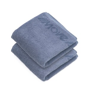 Serviette de sport en tissu éponge bleu, séchage rapide, pliable, en microfibre, impression sérigraphique, sur mesure, absorbante, pour le cou et la gym - Product Image 1
