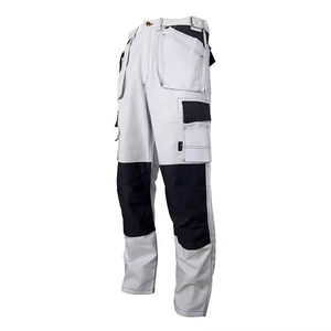 Cordura <b>Leather</b> Winter Motorcycle <b>Pants</b> <b>Cargo</b> Multi-Pockets Workwear Men's Double Knee Windproof Breathable - Product Image 5