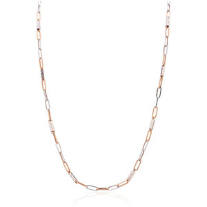 Cadena de oro rosa de 18 quilates para hombre, 7.050 g, tamaño regular, collar de oro real para caballeros, cadena de eslabones de lujo para hombre, joyería fina, elegante accesorio para el cuello. - Product Image 6
