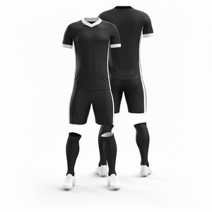 Uniforme d'équipe de football moderne |   Tailles pour hommes, femmes et jeunes |   Vêtements de sport légers à séchage rapide en gros - Product Image 3