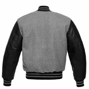 Chaquetas Varsity 6XL para Hombre, Talla Grande, Forro Polar, Logotipo Personalizado Bordado, 100% Algodón, Servicios OEM, Chaqueta de Invierno - Product Image 2